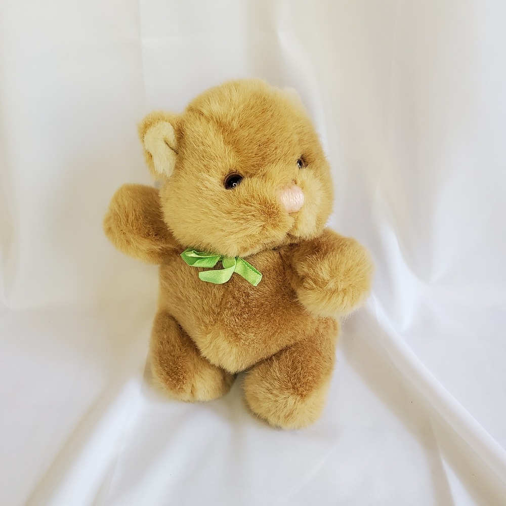 1989 Brown‎ SQUIRREL 6" Plush Stuffed Animal by Dakin Green Ribbon